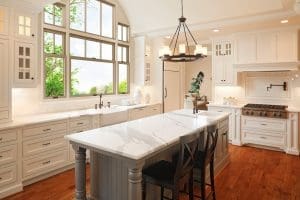 Window Company Kaukauna WI Well-organized kitchen with new replacement windows above the sink
